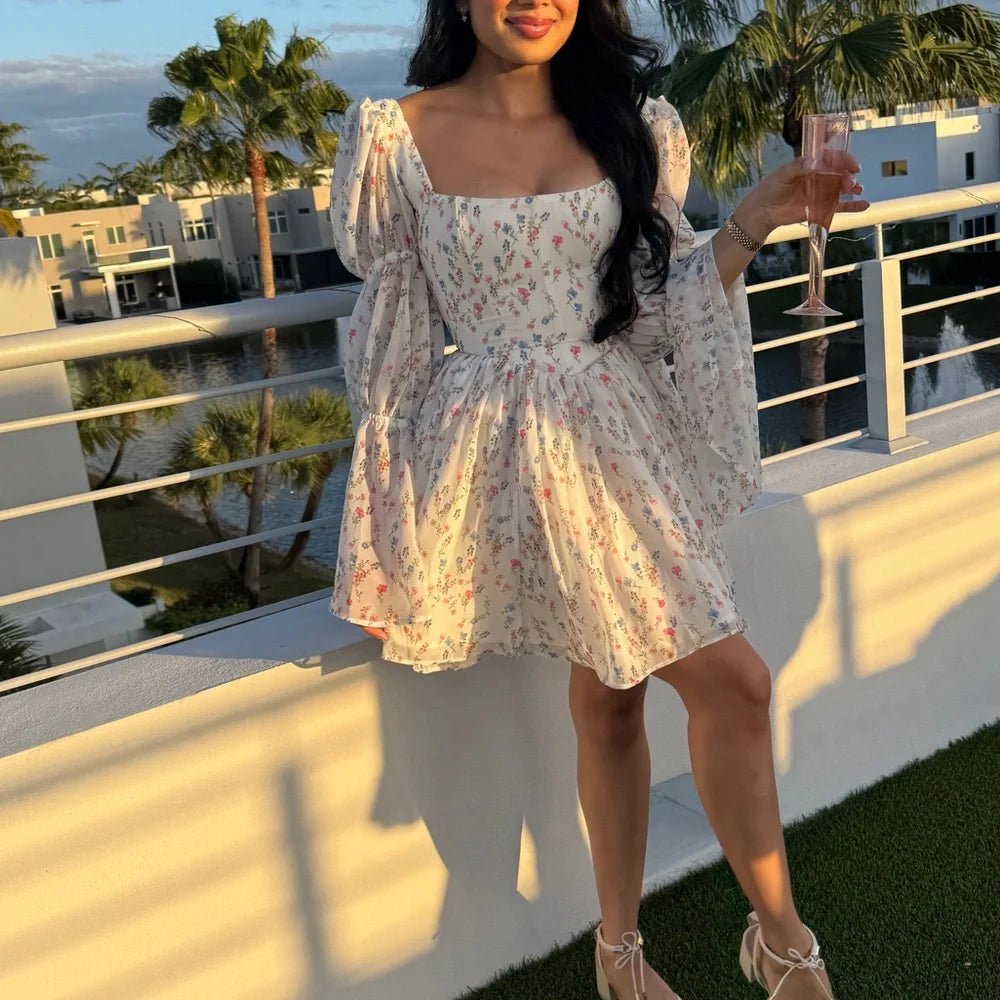 SOERA Bianca Off-Shoulder Ruffled Mini Dress - Dresses - White XL
