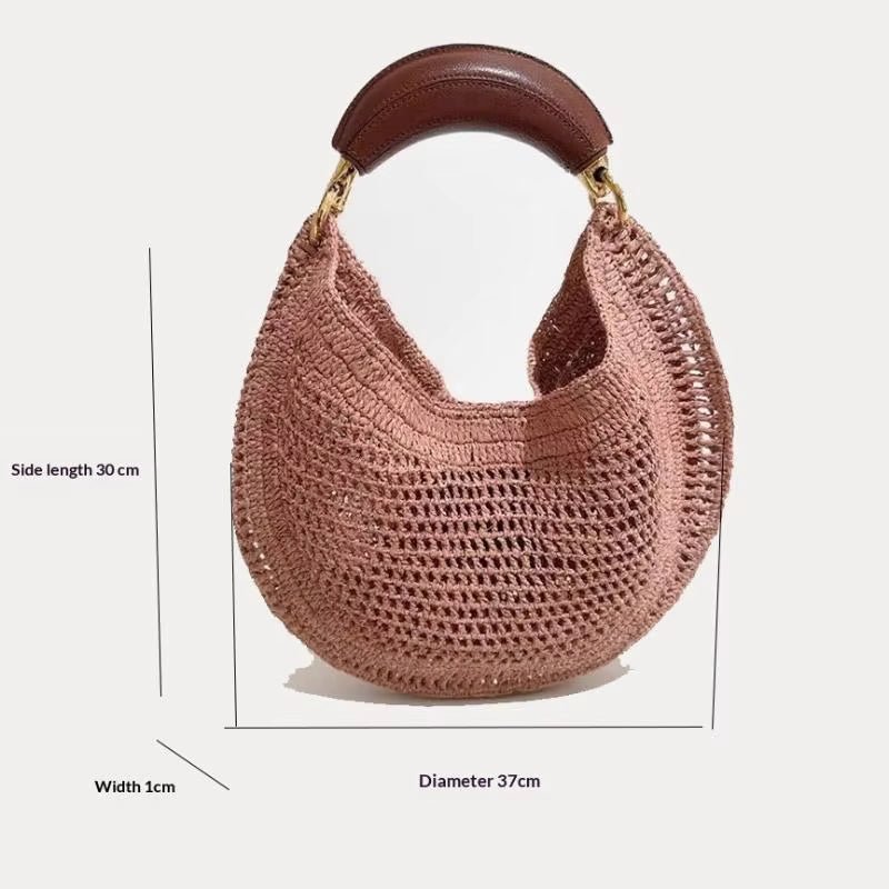 SOERA Amanda Crescent Woven Underarm Bag - Bag - Green