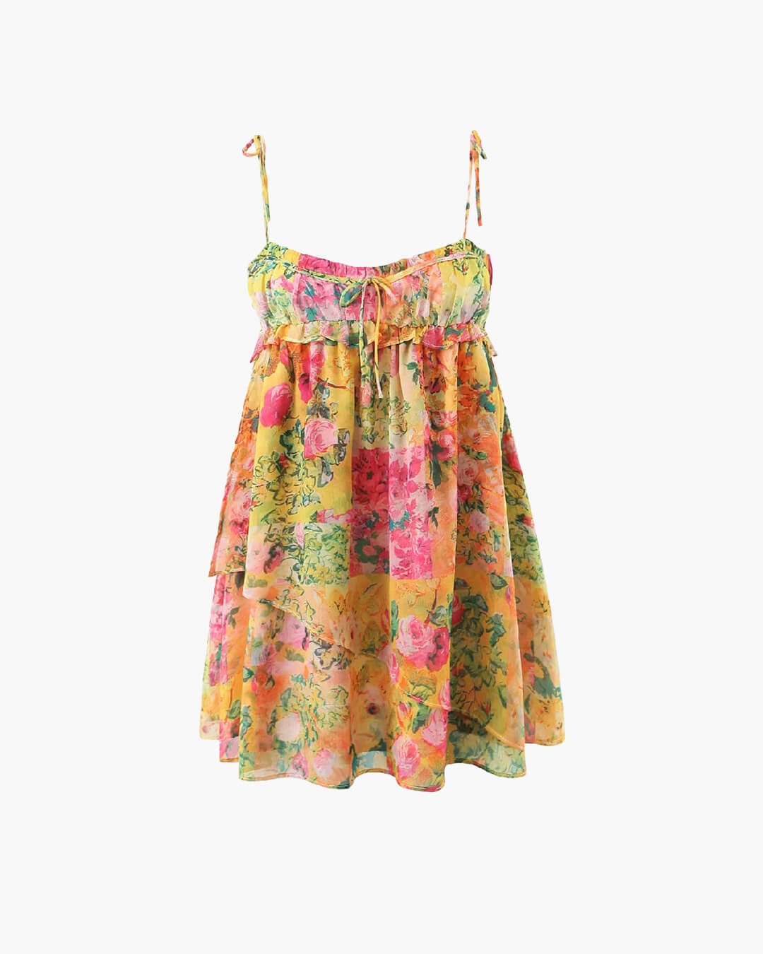 SOERA Clara Multicolor Floral Mini Dress - Dress - L