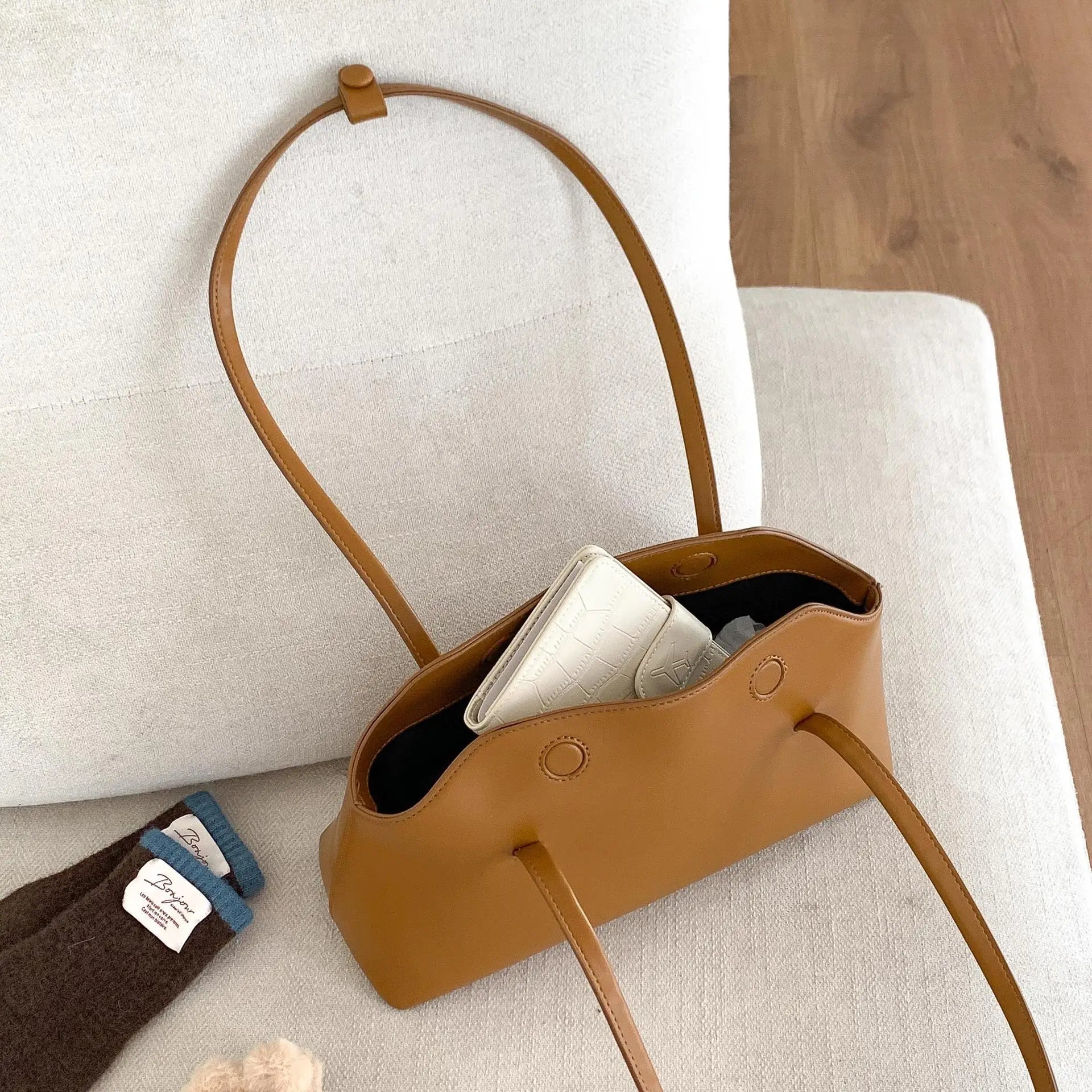SOERA Cilla Pillow Shoulder Tote Bag - Handbags - Brown