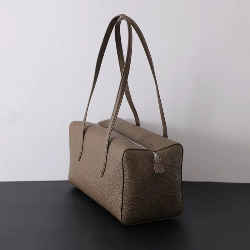 SOERA Elena Genuine Leather Tote Bag - Handbags - Suede 30