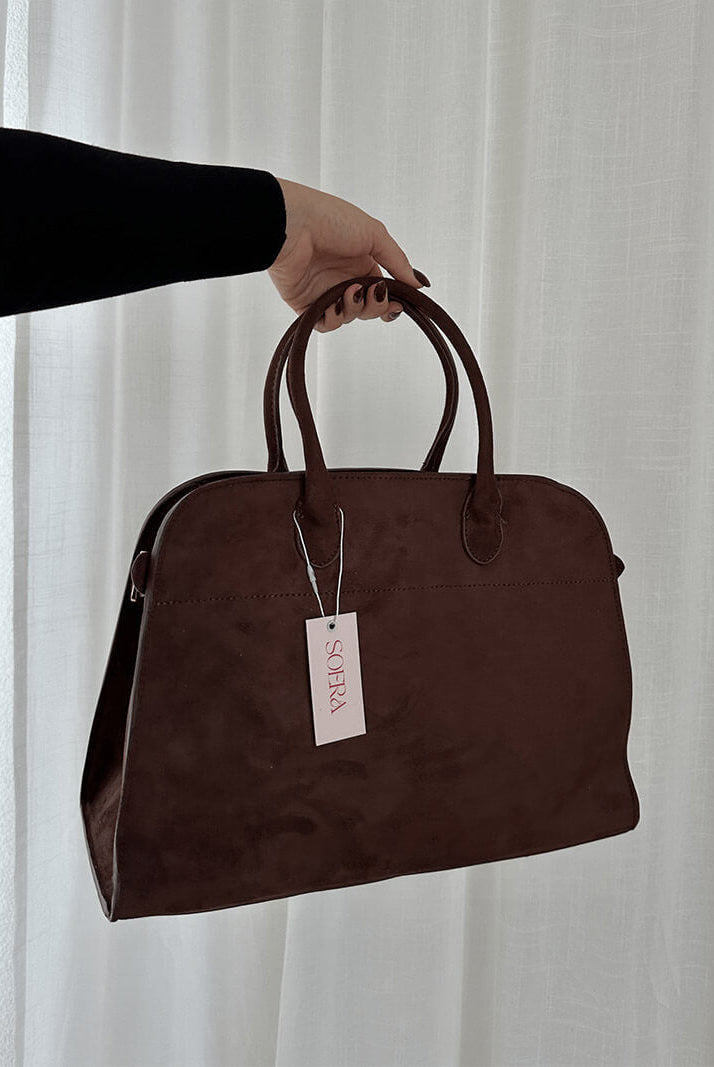SOERA Henna Shopper Bag - Handbags - DBAD2-WK370001 Suede Brown