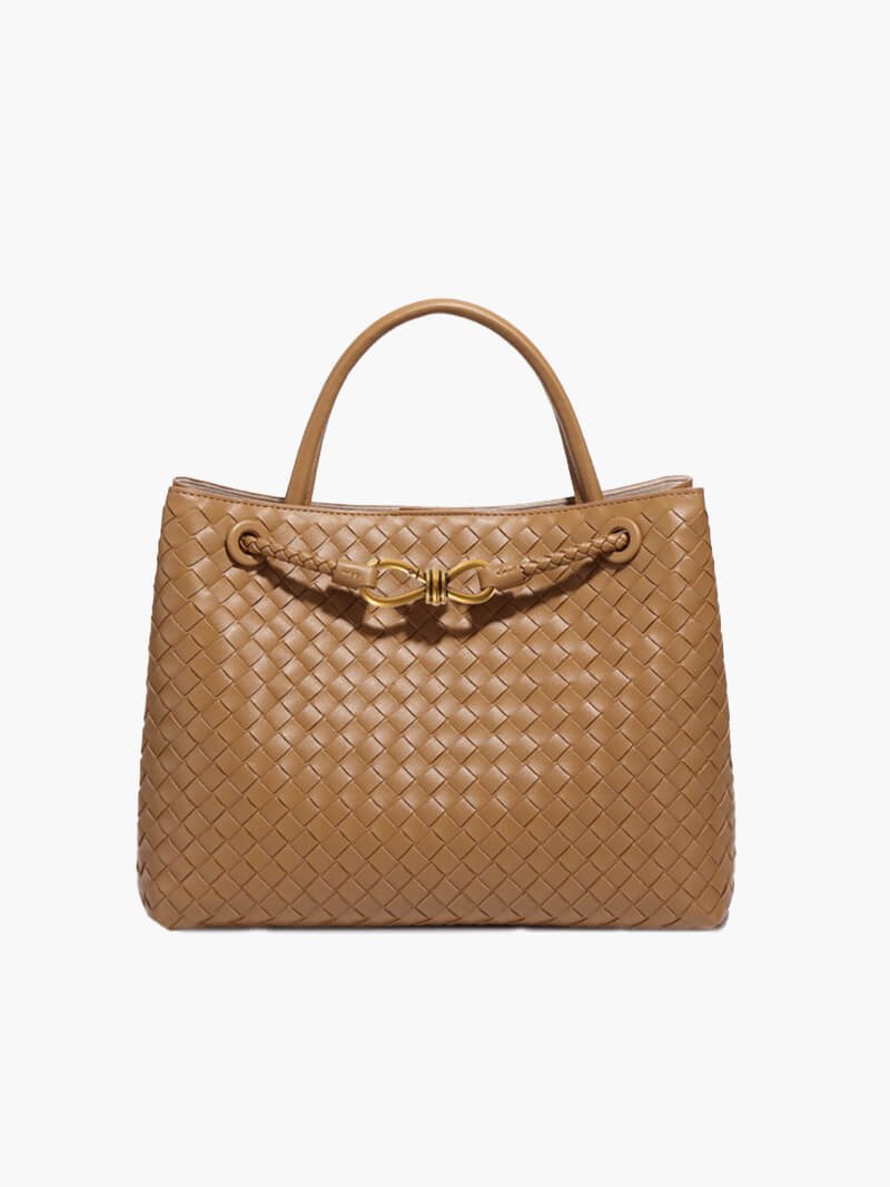 SOERA Lucia Woven Bag - Handbags - DBAD2-RE700003 Medium Brown