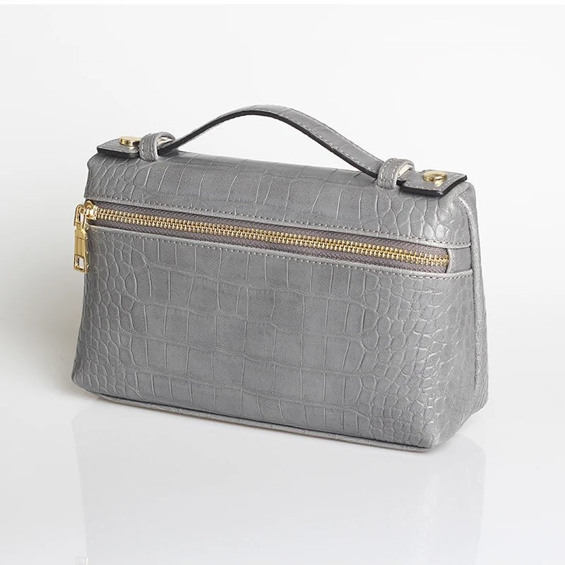 SOERA Minerva Crocodile Pattern Clutch Bag - Handbags - Pink