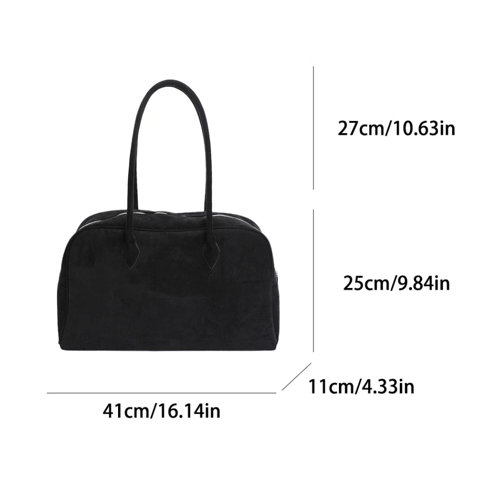 SOERA Sandra Suede Tote Bag - Handbags - Light Brown One Size