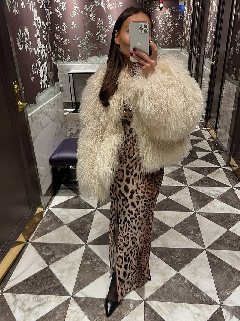 SOERA Bella Faux Fur Coat - Jackets - White L