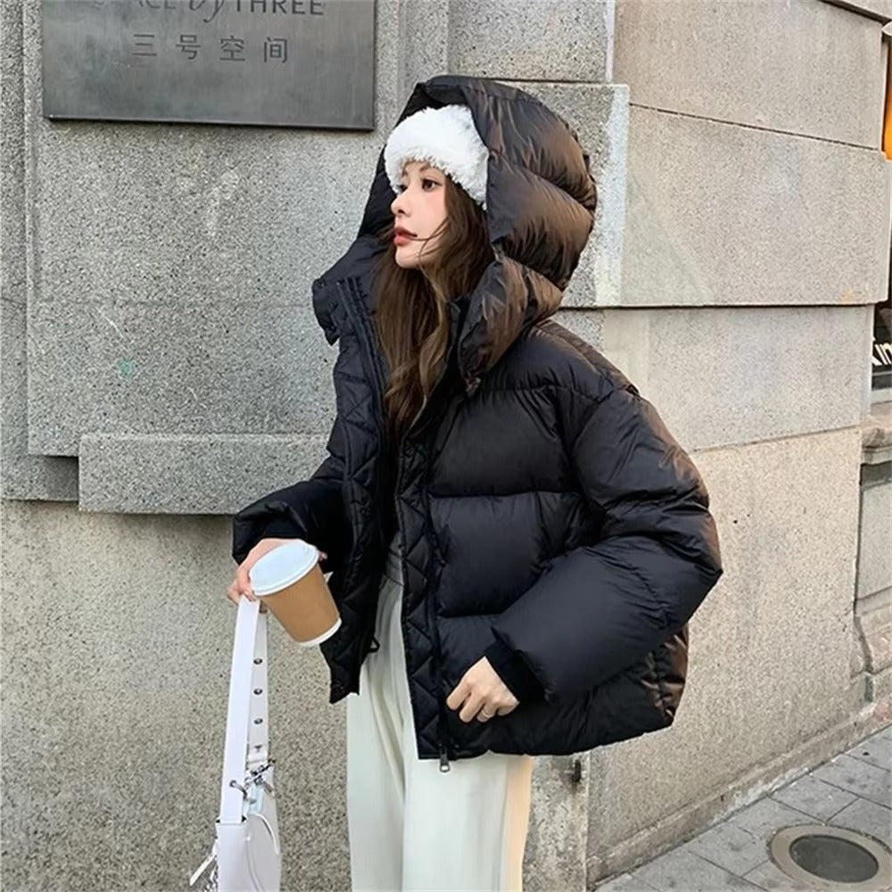 SOERA Bella Thick Hooded Puffer Jacket - Jackets - 3256809473638795-;Ix1763832189581283712 Black S