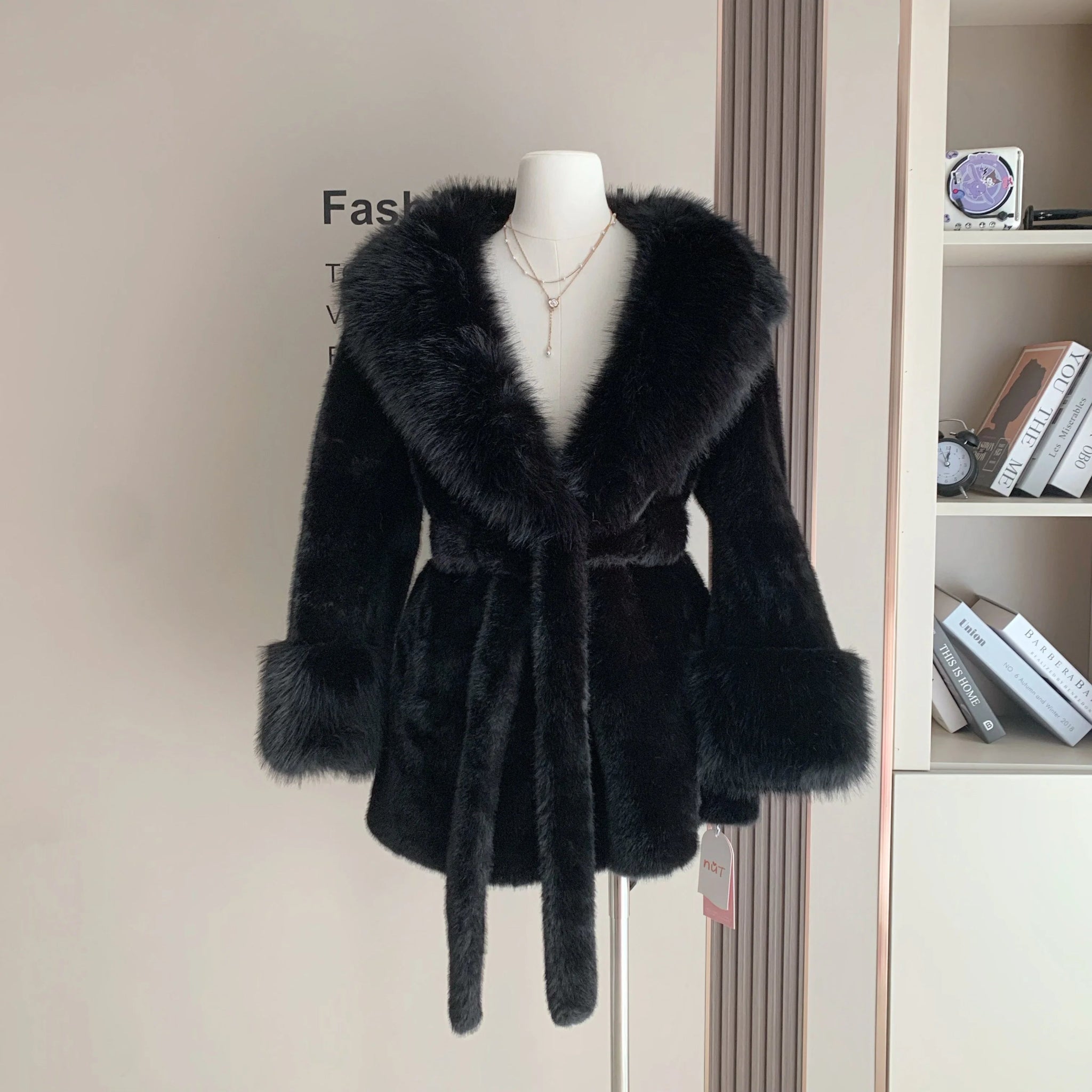 SOERA Jessa Faux Fur Trim Coat - Jackets - Brown M