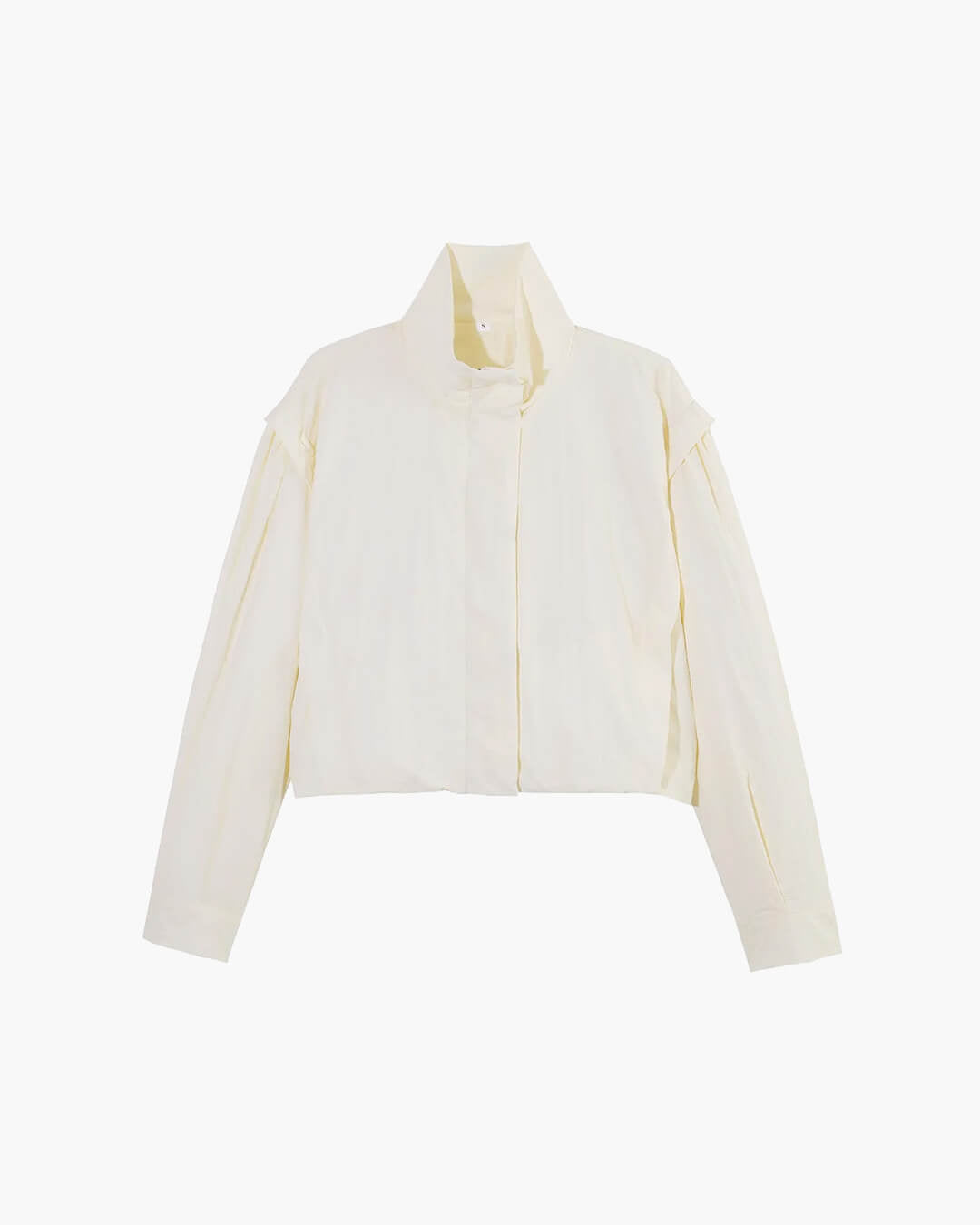 SOERA Melisande High Collar Cropped Jacket - Jackets - Beige XS