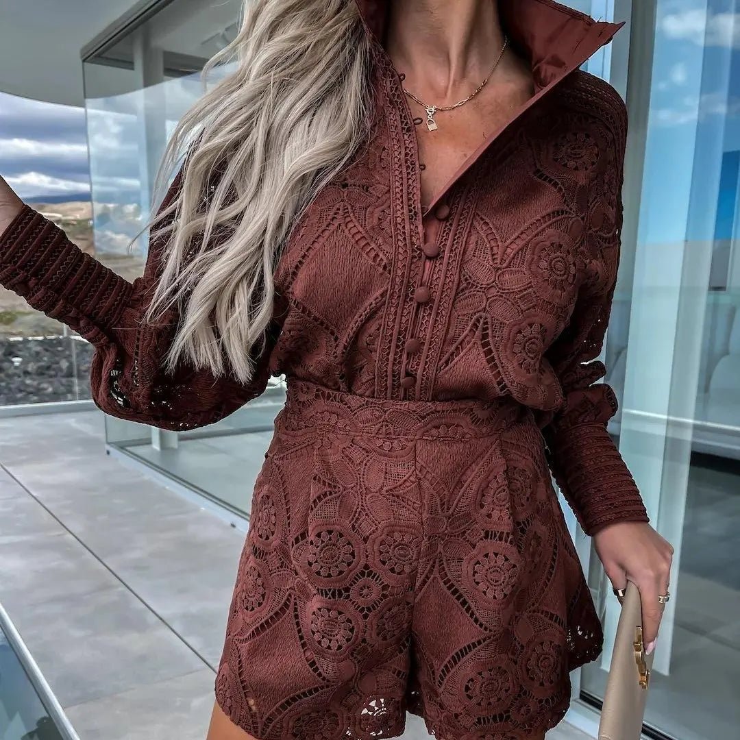 SOERA Bianca Summer Ibiza Ensemble - Matching Sets - Brown M