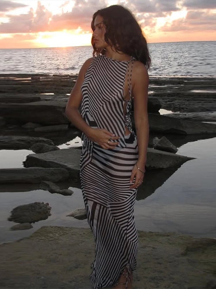 SOERA Savannah Zebra Stripe Mermaid Set - Matching Sets - SOERA-201667-DEF-OS-77477 L