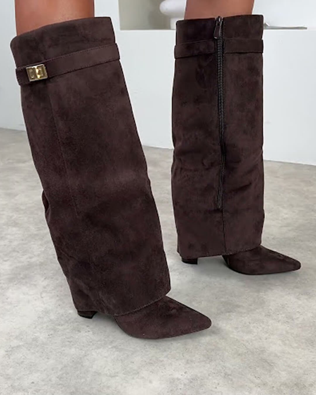 SOERA Kyla Suede Boots - Shoes - Dark Brown 36