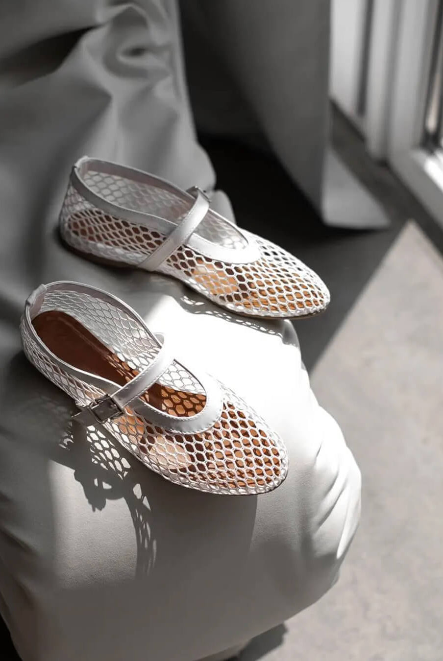 SOERA Rebecca Mesh Ballet Flats - Shoes - SOERA-Rebecca-Mesh-Ballet-Flats-Shoes-Black/36 Black 36