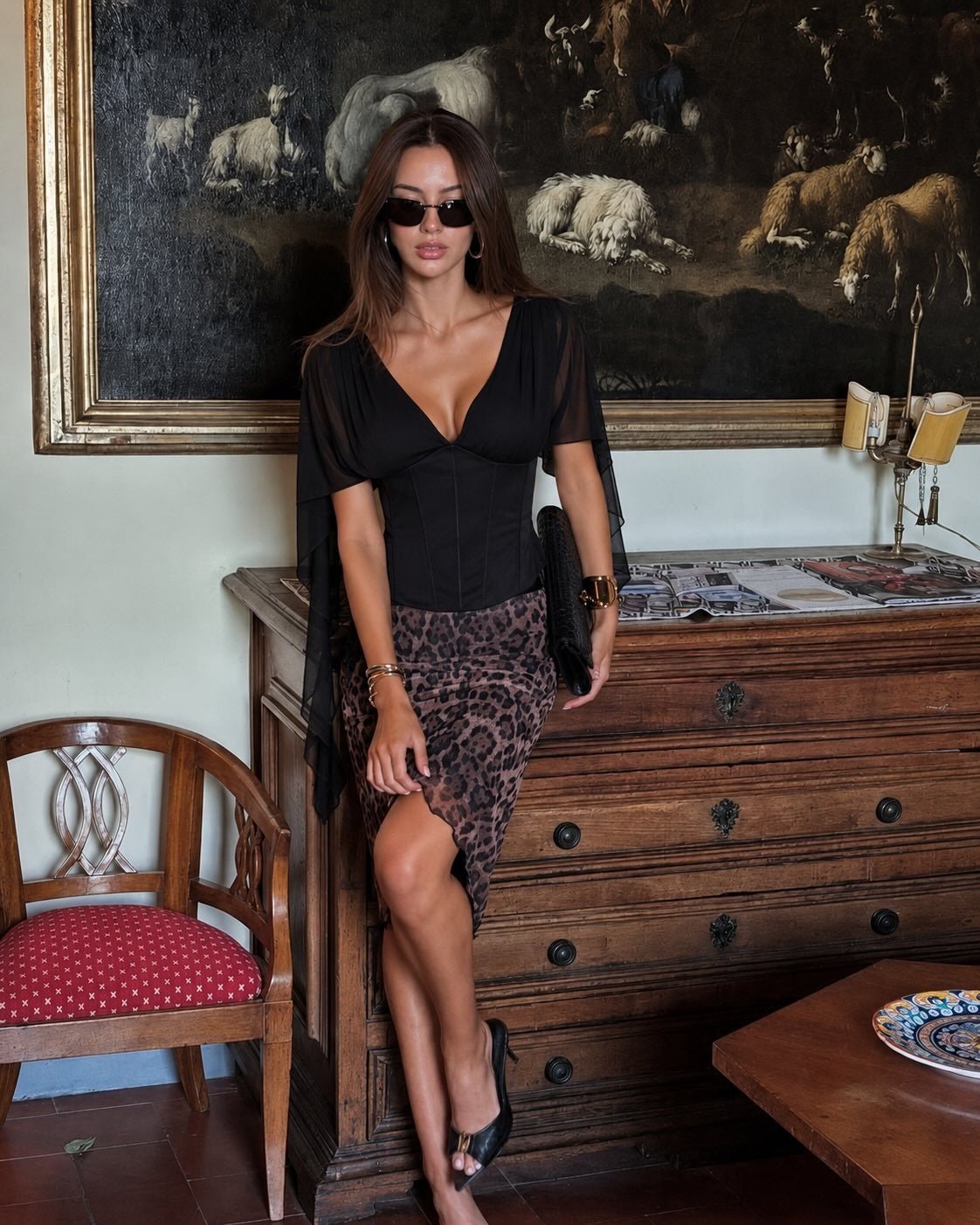 SOERA Margot Chiffon Bell Sleeves Corset Top - Top - SOERA-922243-XS-OS-16931 XS