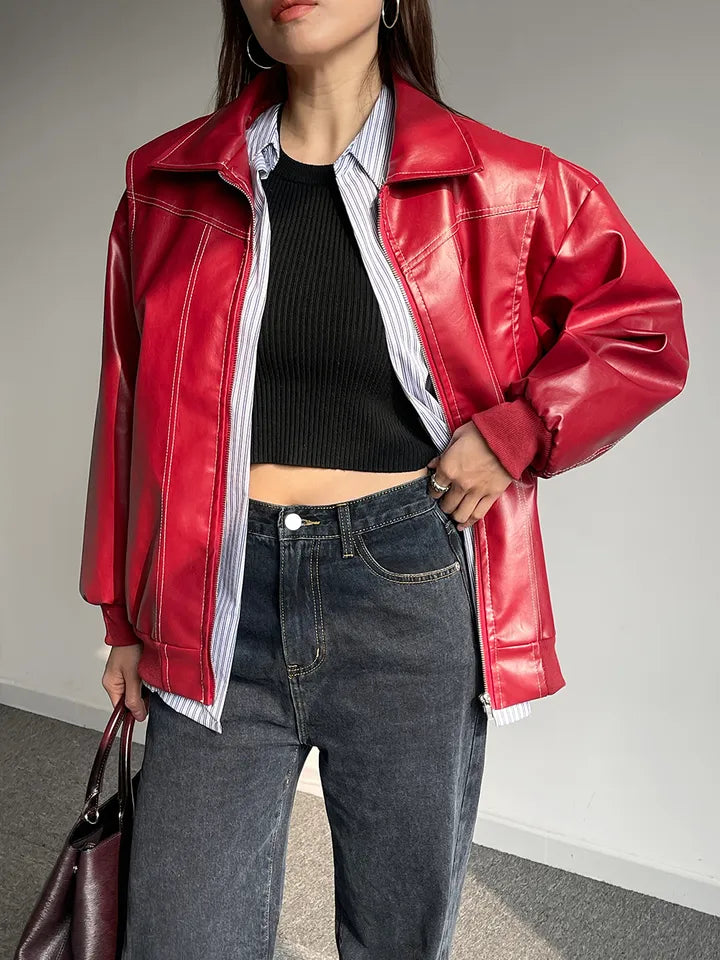 Brooke Zip-Up Bomber Jacket