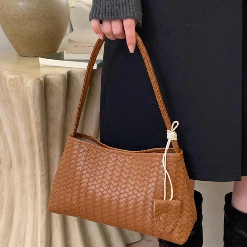 SOERA Jasmin Woven Shoulder Bag - Bag - SOERA-327683-TAN-OS-59363 Tan