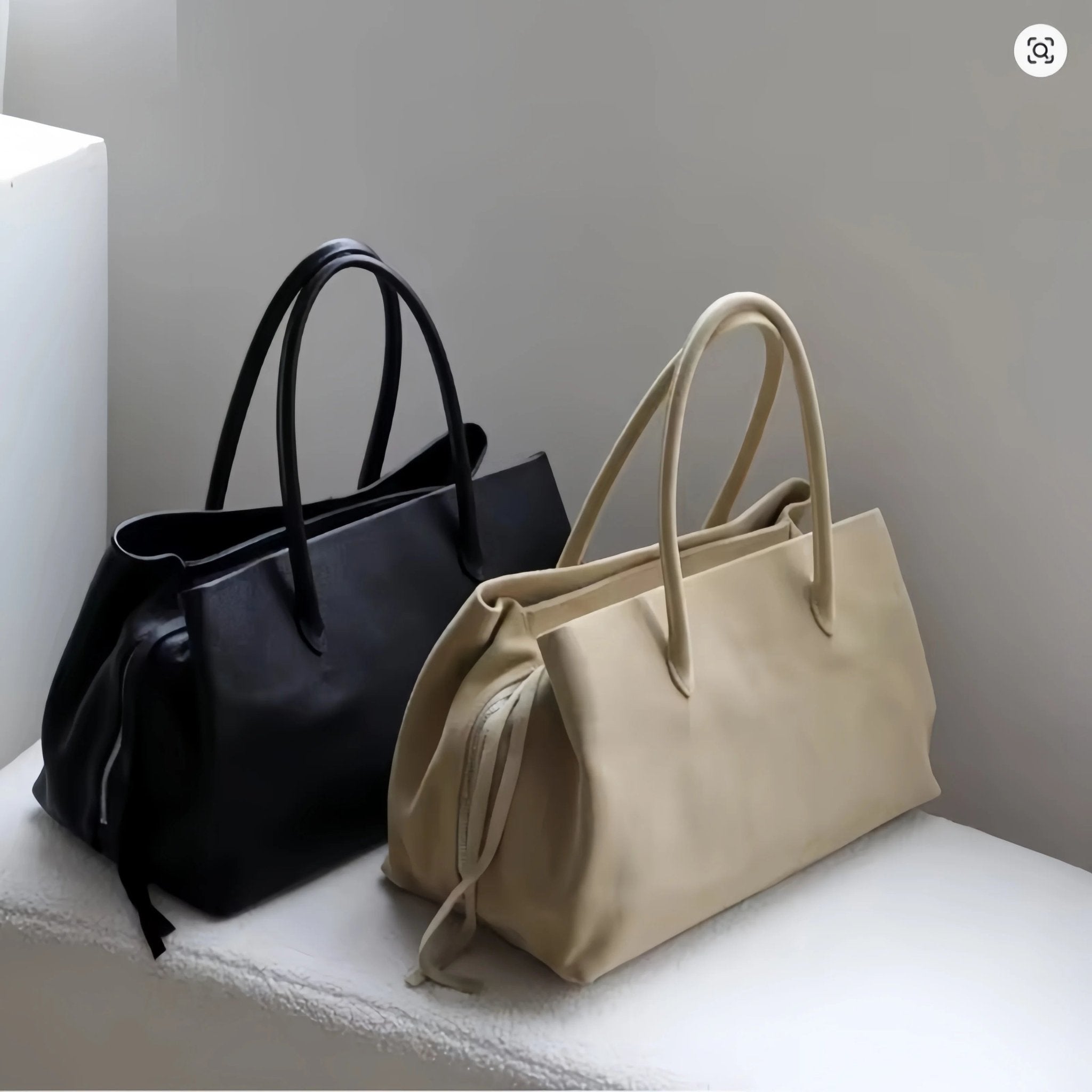 SOERA Miriam Multi-Compartment Shoulder Tote Bag - Bag - SOERA-662019-BEI-L-89315 Beige Large 38x20x23 cm