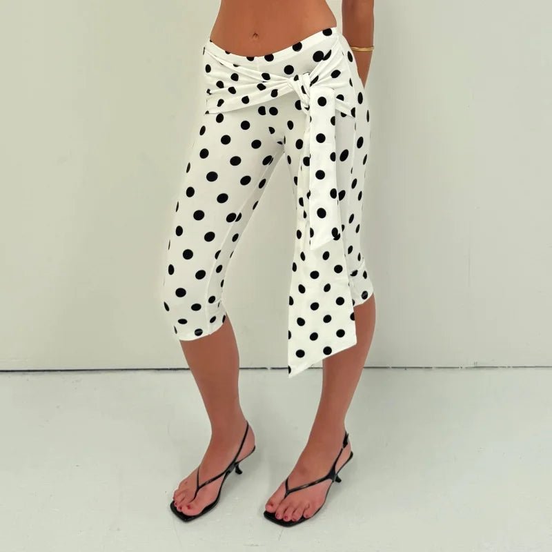 SOERA Amalia Polka Dot Capri Pants - Bottoms - 1005010793985437-;Xr1775118759664512382 Black S