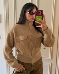 Nadia Ribbed Knit Cardigan