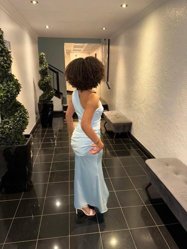 SOERA Aishvari One-Shoulder Maxi Dress - Dress - SOERA-272771-BLU-S-96323 Blue S