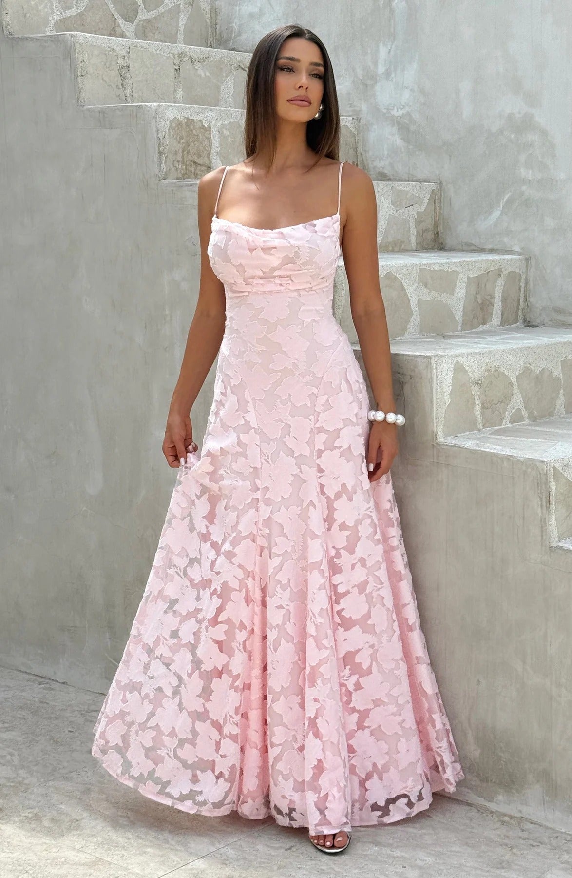 SOERA Brielle Sleeveless Floral Maxi Dress - Dresses - oi1776061224037179964 Pink XS