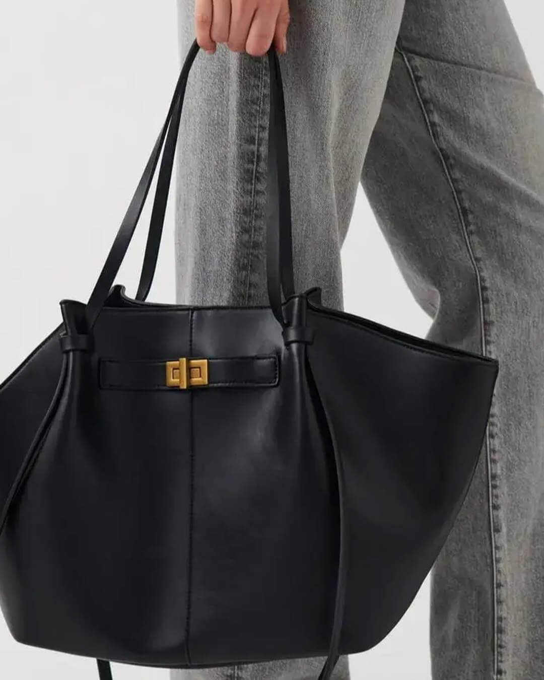 SOERA Brianna Trapeze Shoulder Bag - Handbags -  Black