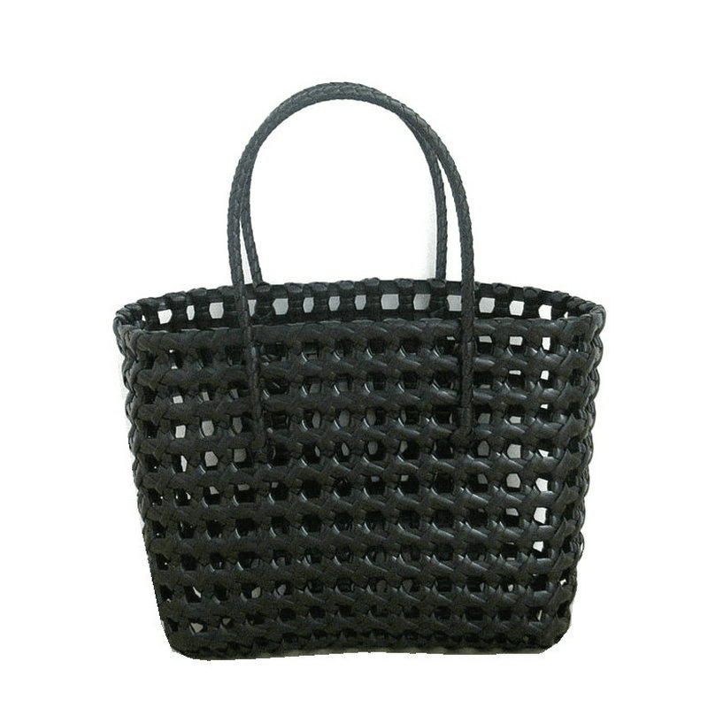 SOERA Cresta Open-Weave Tote Bag - Handbags -  Black