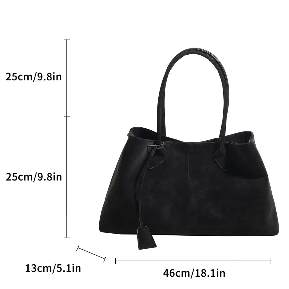 SOERA Joan Vegan Suede Bag - Handbags - 3256809459981451-;Vf1757549907236054079 Brown