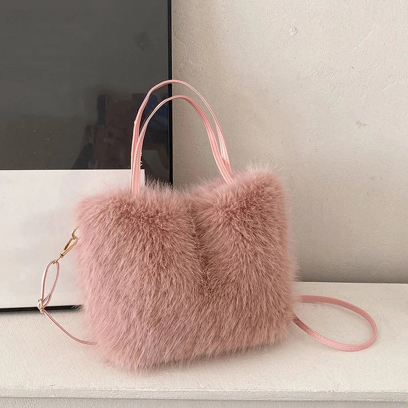 SOERA Maricar Faux Fur Crossbody Bag - Handbags - 3256807618181182-;tL1765284569912140314 Black