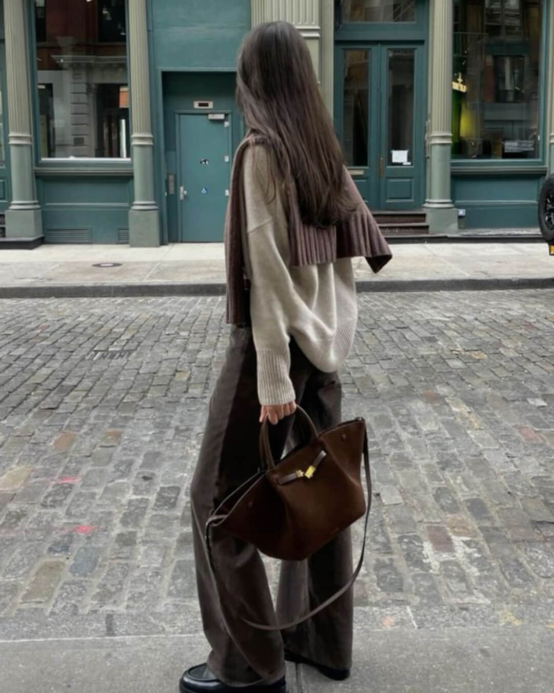 SOERA Melanie Suede Bag - Handbags - Soera-Melanie-bag-darkbrown Dark Brown