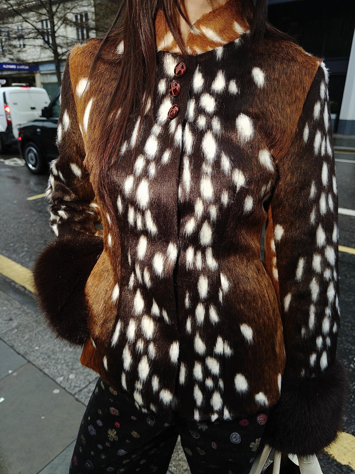 SOERA Julia Stand Collar Faux Fur Bambi Jacket - Jacket - SOERA-492931-PIC-M-16899 M
