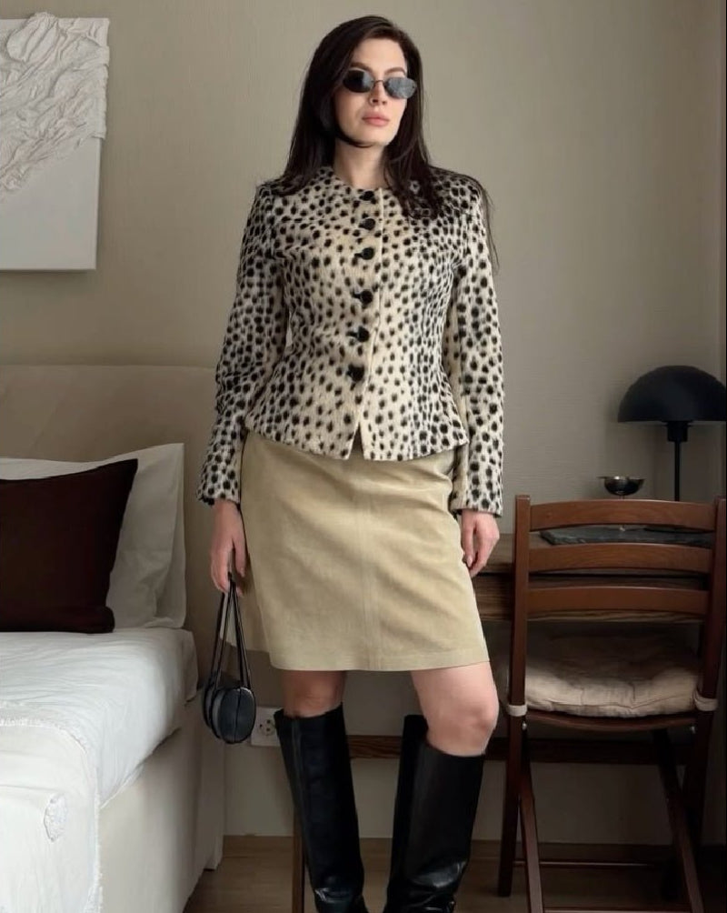 SOERA Lily Leopard Faux Fur Cropped Jacket - Jacket - SOERA-153539-PIC-S-02051 S