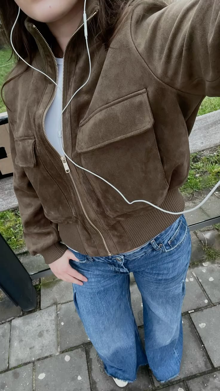 SOERA Natalie Faux Suede Bomber Jacket - Jacket - SOERA-593603-OLI-XS-24995 Coffee XS