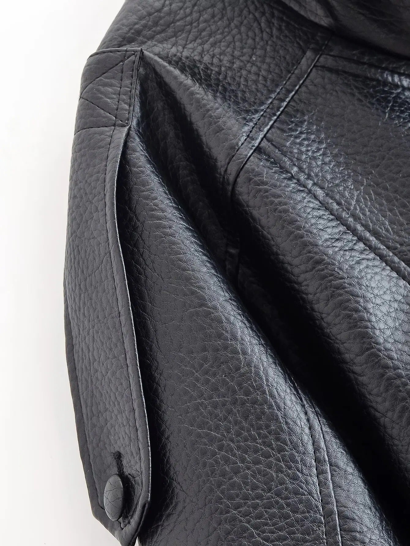 SOERA Carla Asymmetrical Leather Jacket - Jackets -  Black M
