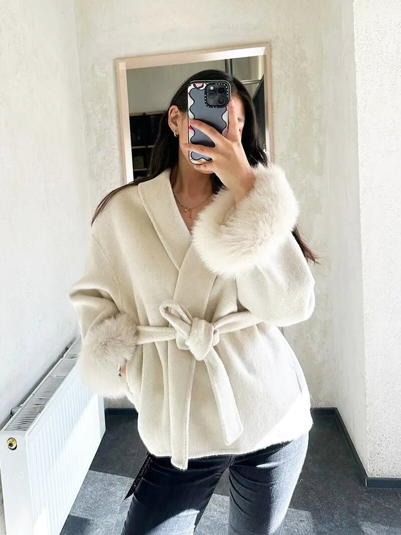 SOERA Grace Faux Fur Coat - jackets - DWOD2-WK406001 Gray S