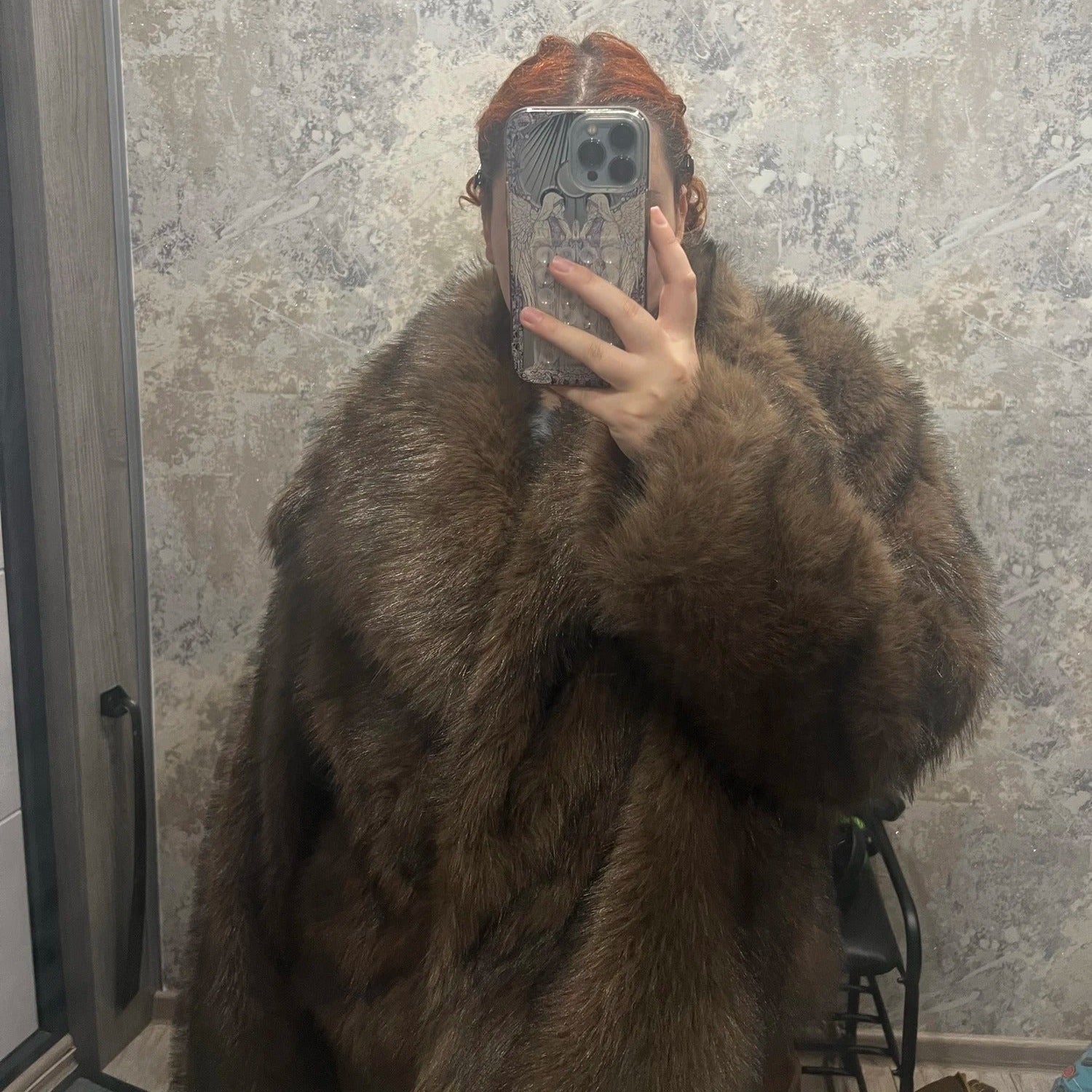 SOERA Mandy Faux Fur Jacket - Jackets - BR1761641699275372822 Brown L