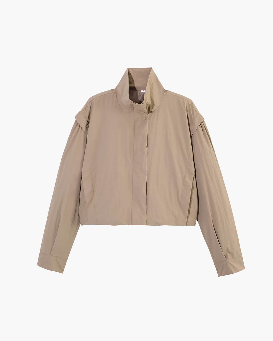 SOERA Melisande High Collar Cropped Jacket - Jackets -  Khaki XS