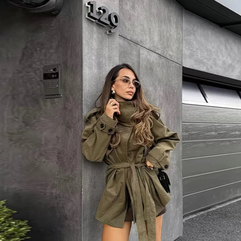 SOERA Noemi Belted Trench Coat - Jackets - 