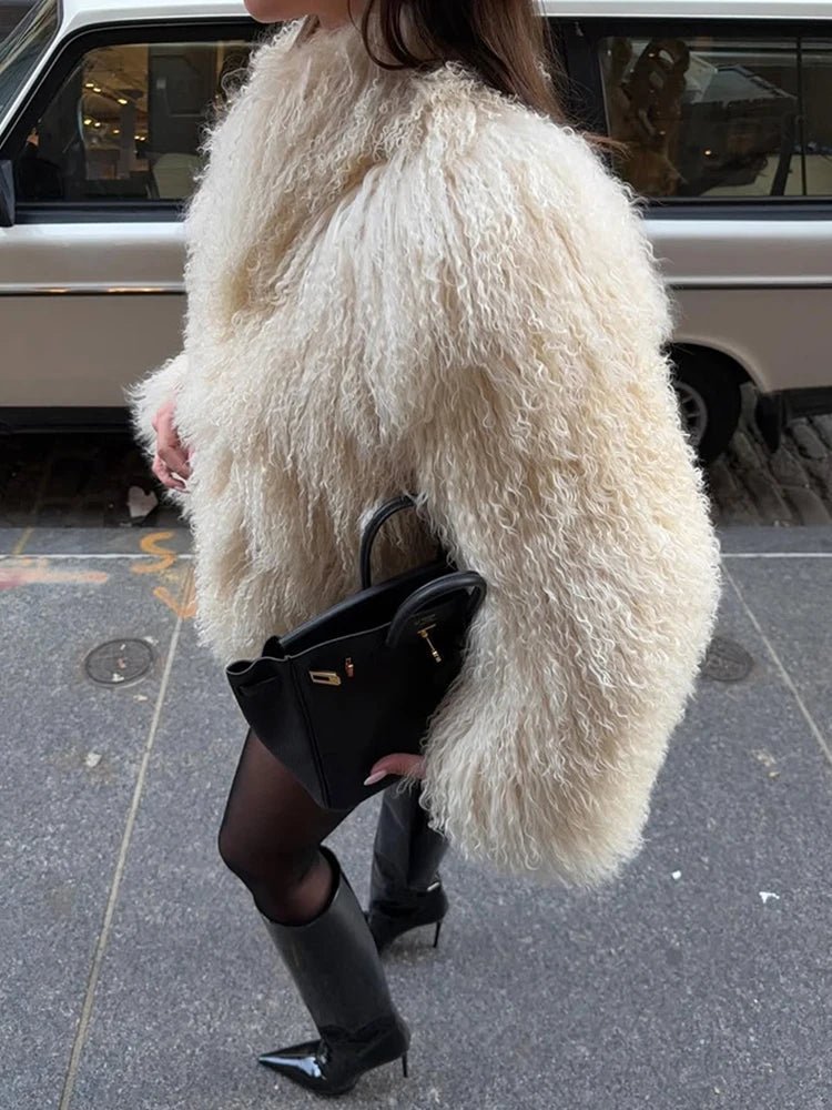SOERA Reese Short Faux Fur Coat - Jackets - iO1762944374730265413 White L