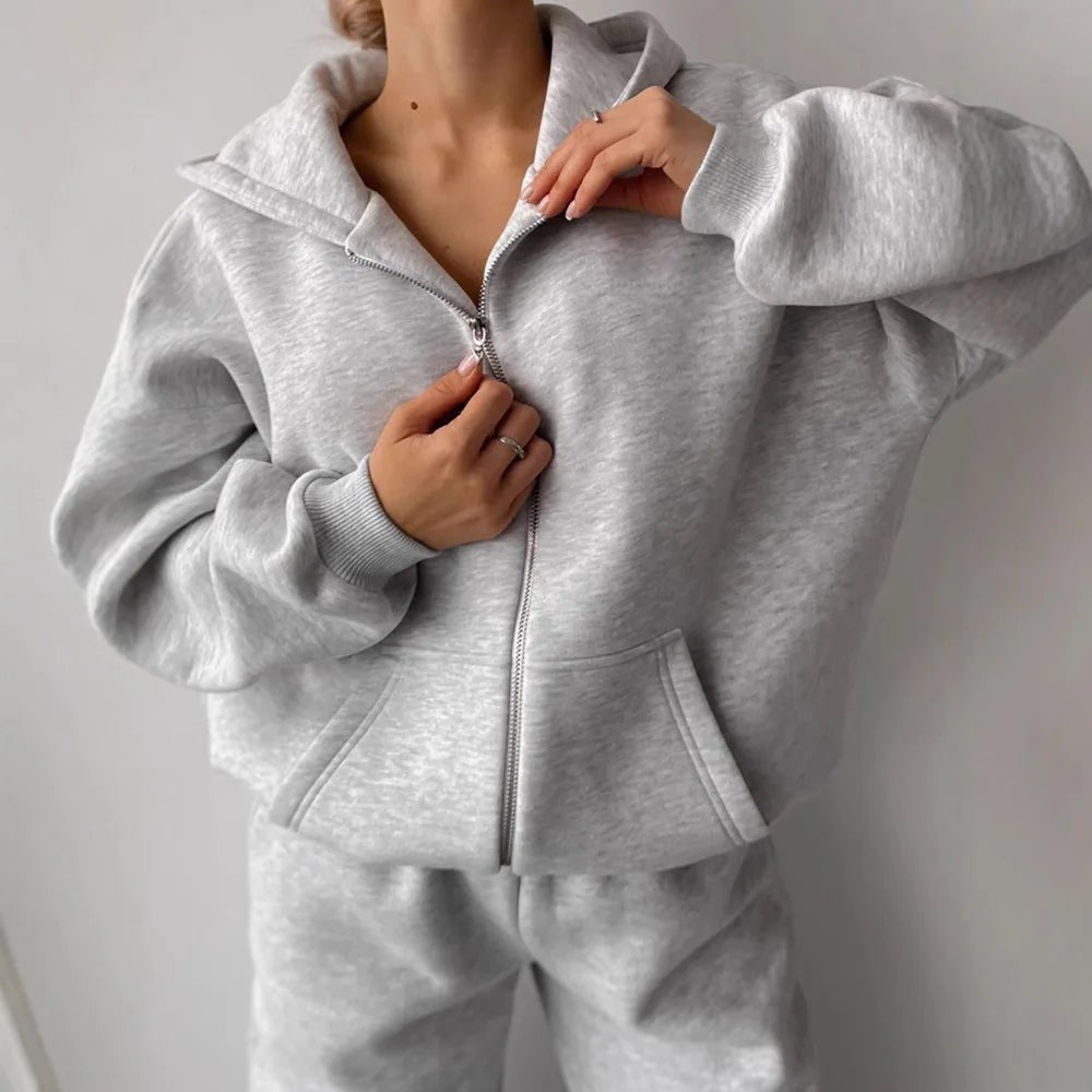 Cecilia Oversized Hoodie Track 2 Piece Set
