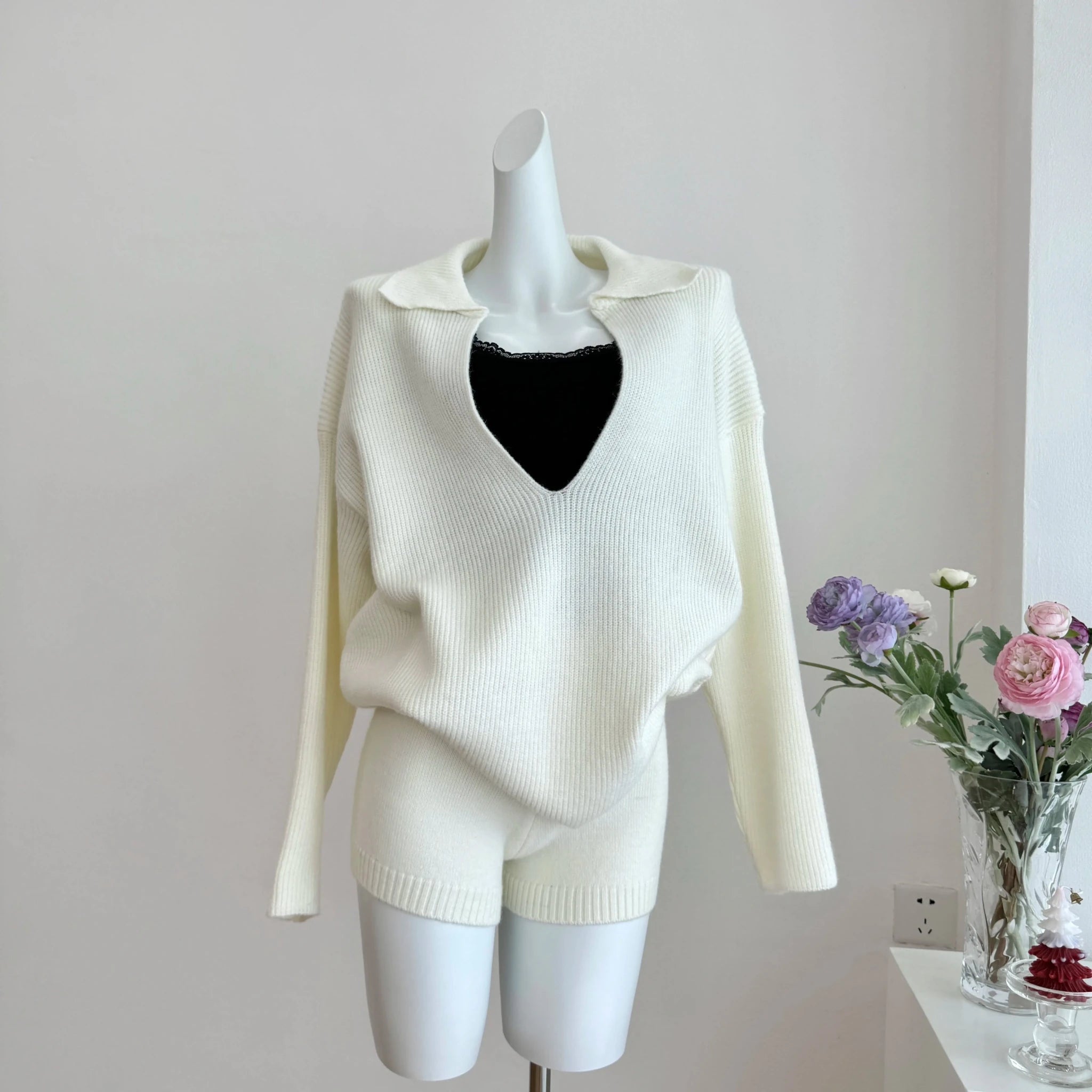 SOERA Jeannette Sweater Suit - Matching Sets - 1005007794073525-;js1769140529555962688 Deep Blue M