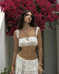 Sada Margot Bohemian crop top a maxi sukně