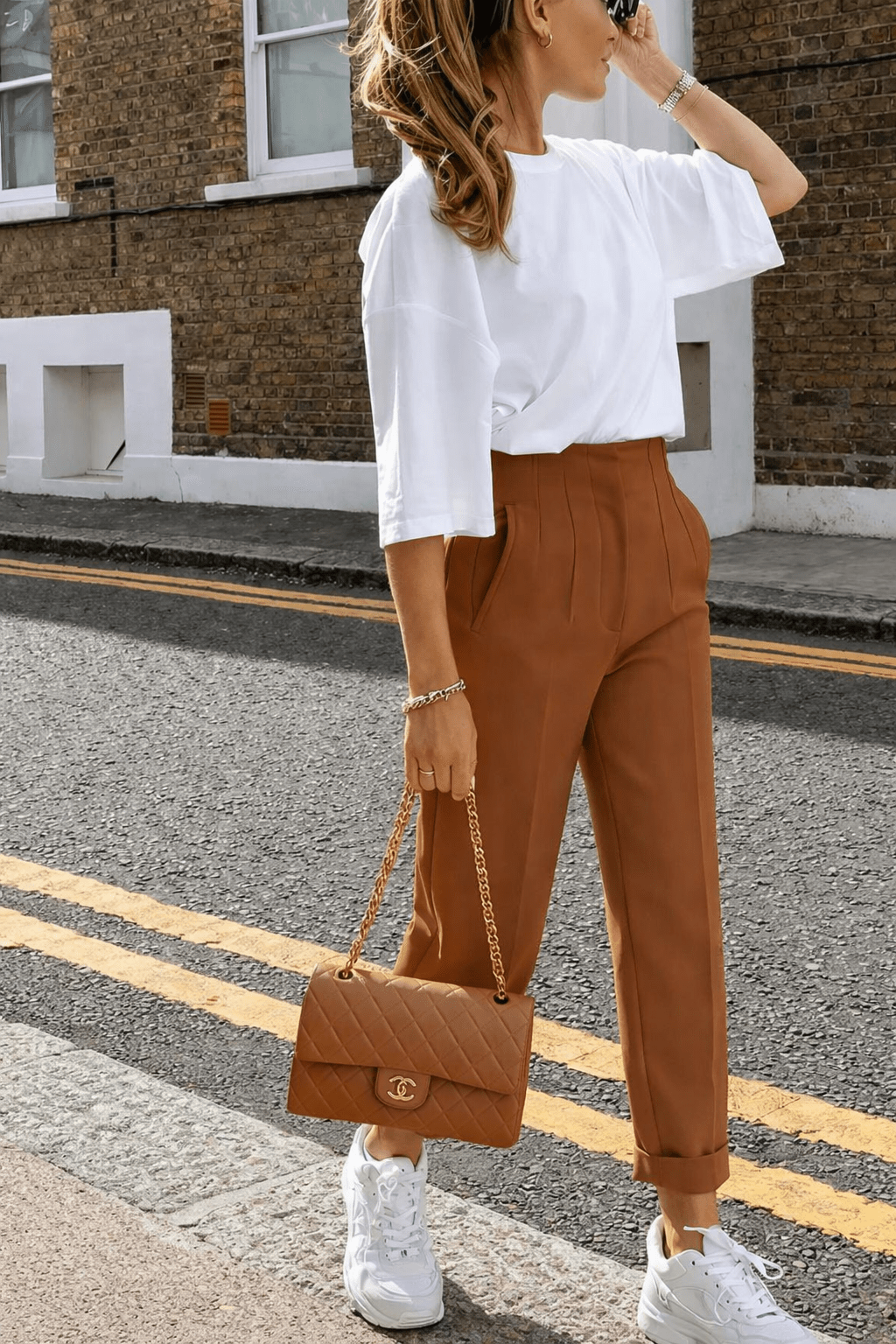 SOERA Sofia High Waist Pencil Pants - Pants -  Brown XS