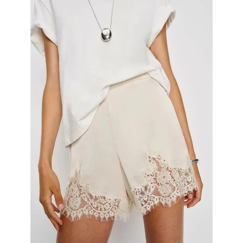 SOERA Fiora Satin Shorts - Shorts -  Brown L