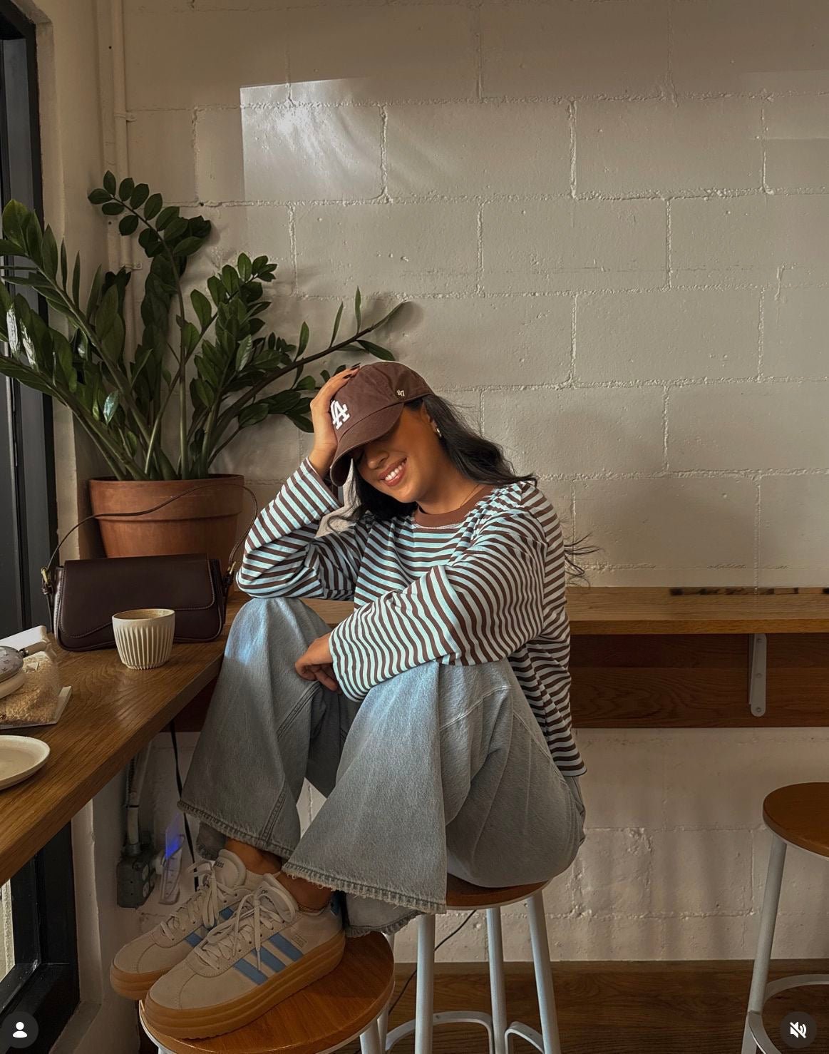 SOERA Vivien Striped Oversized Knit Sweater - Sweater - SOERA-362307-TUR-XS-40067 Turquoise XS