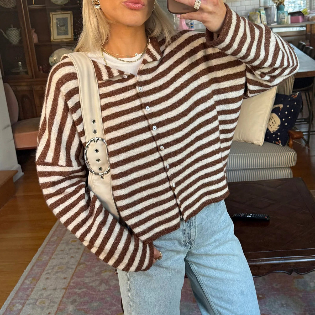 Sofia pruhovaný kardigan